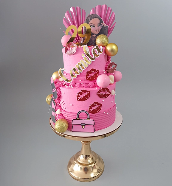 Camila 29 brats Rosada 2 pisos Corazon besos pelotas